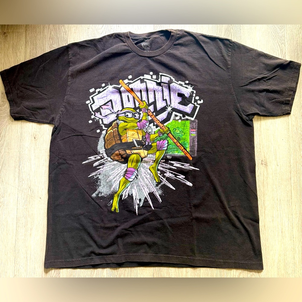 Goat Crew X Teenage Mutant Ninja Turtles Donatello Vintage T-Shirt Black Wash